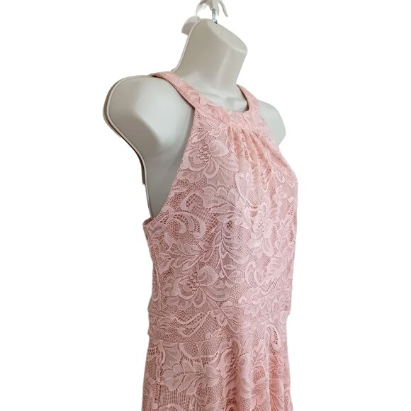 Bery Love Juniors Women's Lyrical Dance Dress Lace Size L Salmon Color Sleeveles - Picture 7 of 13